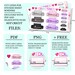 CRICUT MACHINE Printable Planner Stickers/cutting Machine/png/mini ...