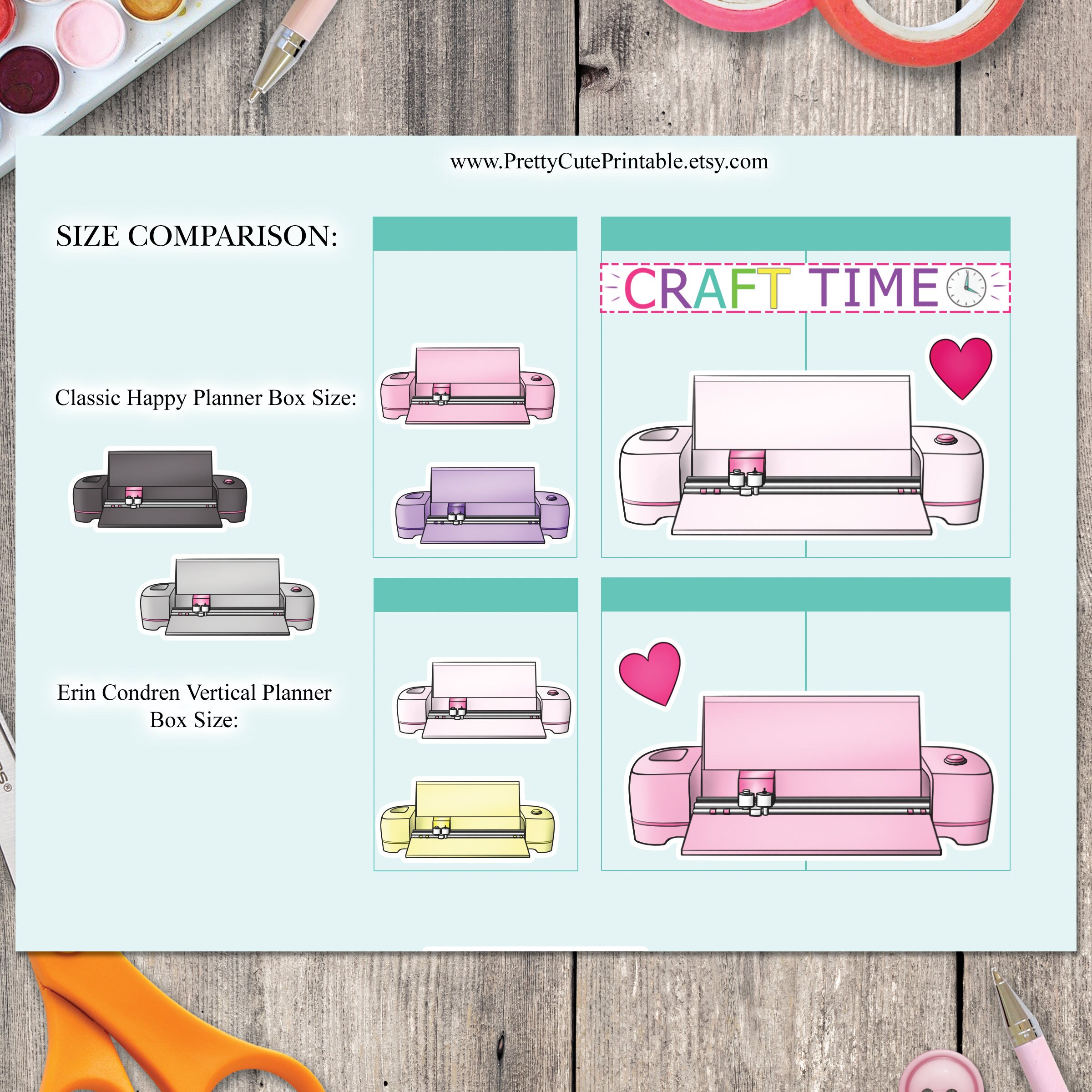 CRICUT MACHINE Printable Planner Stickers/cutting Machine/png/mini ...