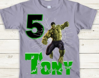 Hulk Birthday Shirt, Incredible Hulk Superhero Tee