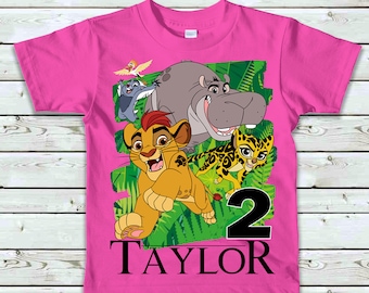 Lion Guard Birthday Shirt, Lion Guard Shirt, Lion Guard Birthday T-Shirt for Girls or Boys