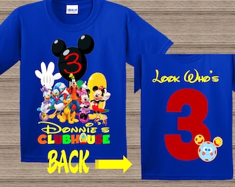 Mickey Mouse Clubhouse Birthday Shirt, Mickey Mouse Birthday Shirt, Mickey Shirt