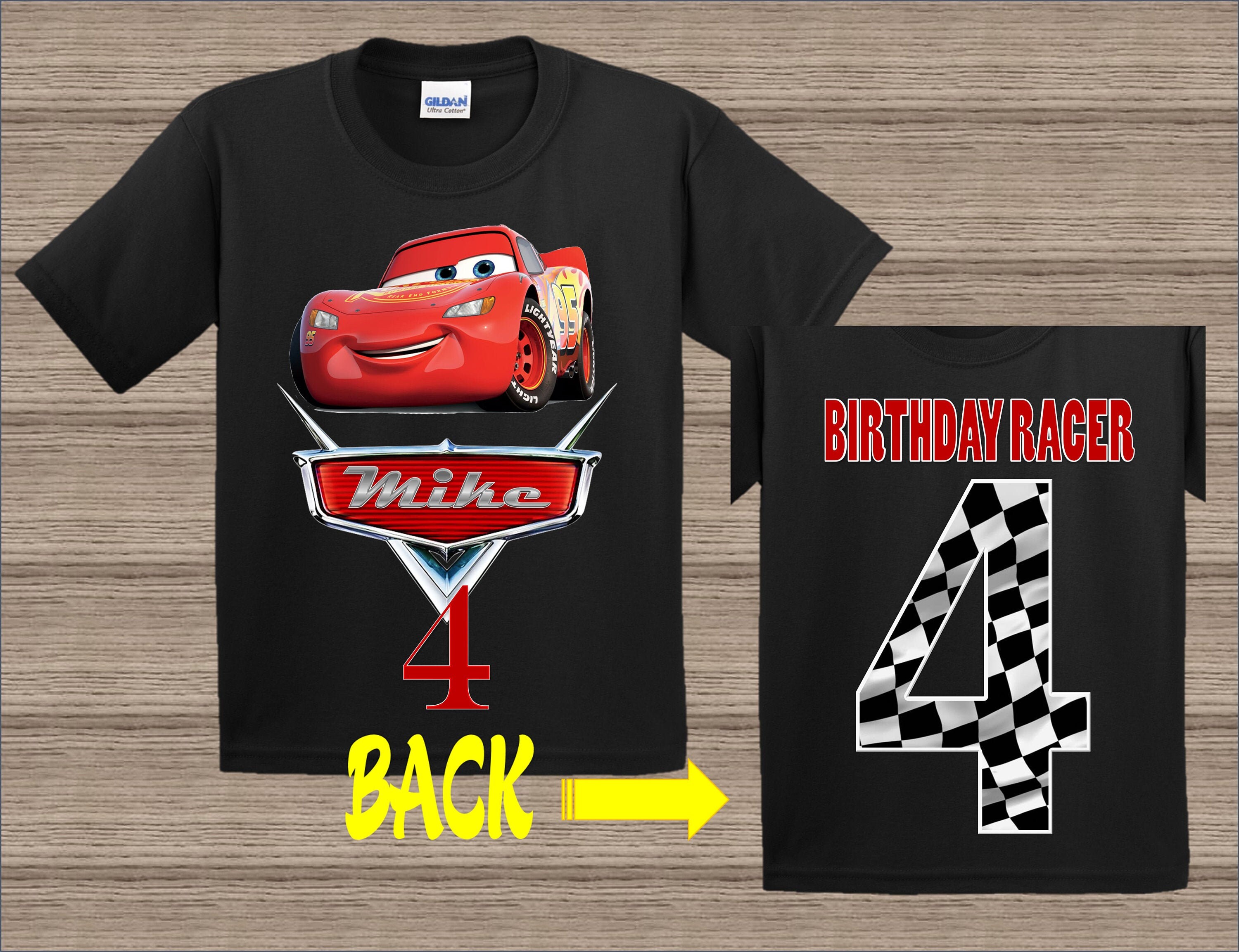 disney cars birthday shirt