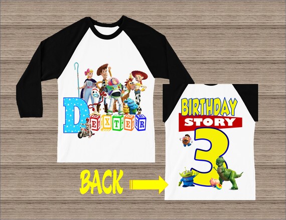 Toy story 4 birthday shirts sale