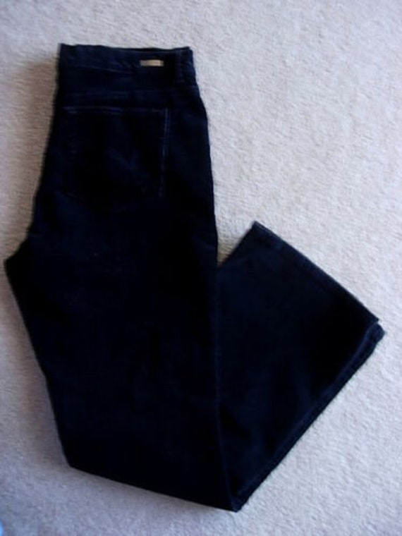 Vintage Warm GLORIA VANDERBILT Stretch Slimming Black Velvet