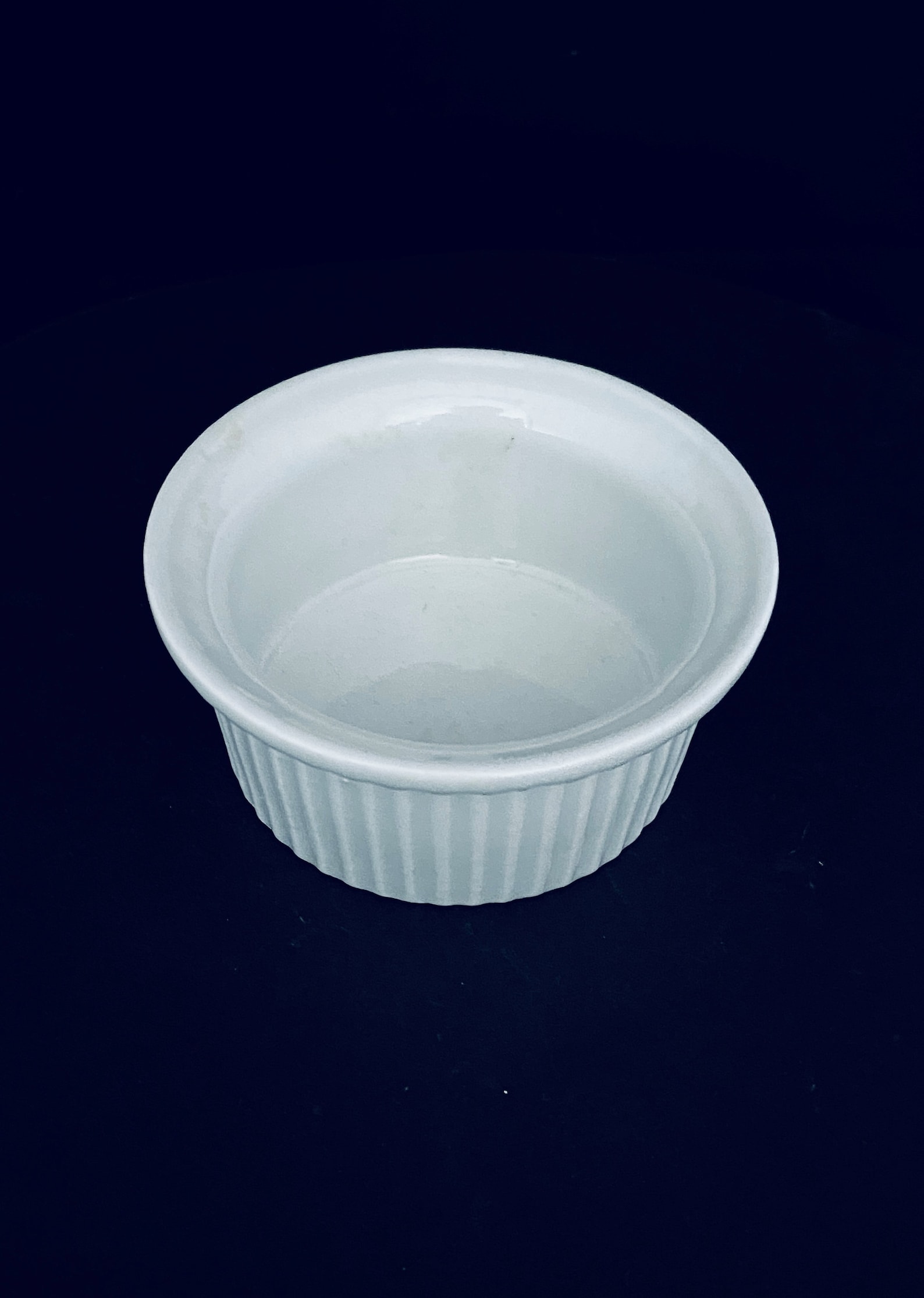 Collectible Vintage White Ceramic Ramekin / Baking Dish/ Bowl Etsy
