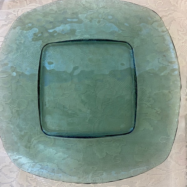 Recycled Glass Plate Etsy