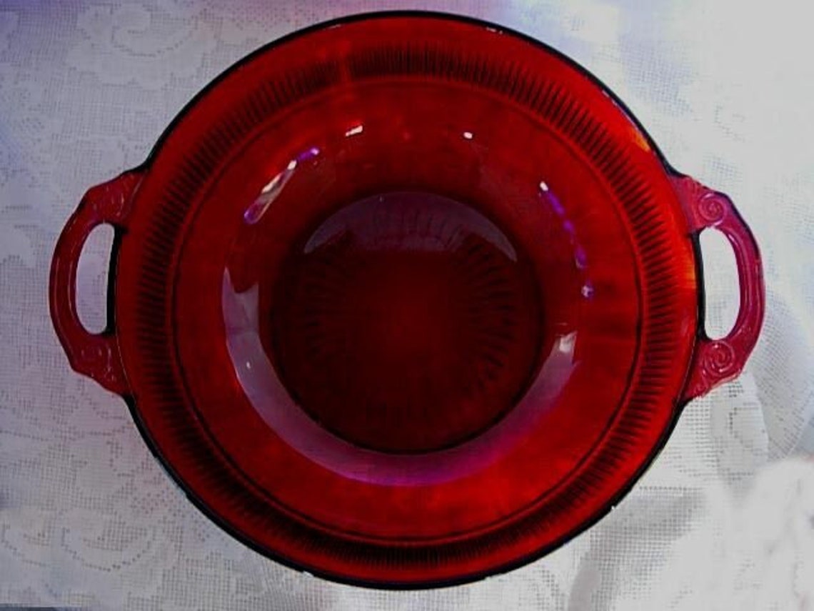 Collectible Vintage ANCHOR HOCKING ROYAL Ruby Red Pressed Etsy