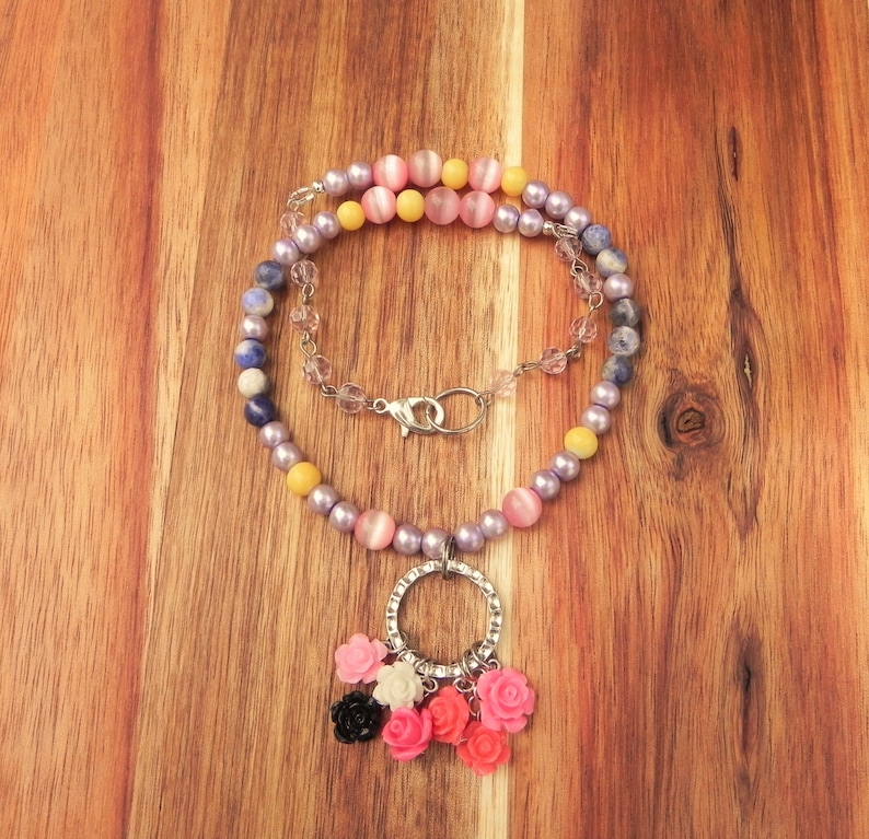 Anime Inspired Beaded Necklace--By Raven/'s Claw