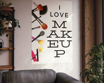 makeup wall art posters teen girl room decor