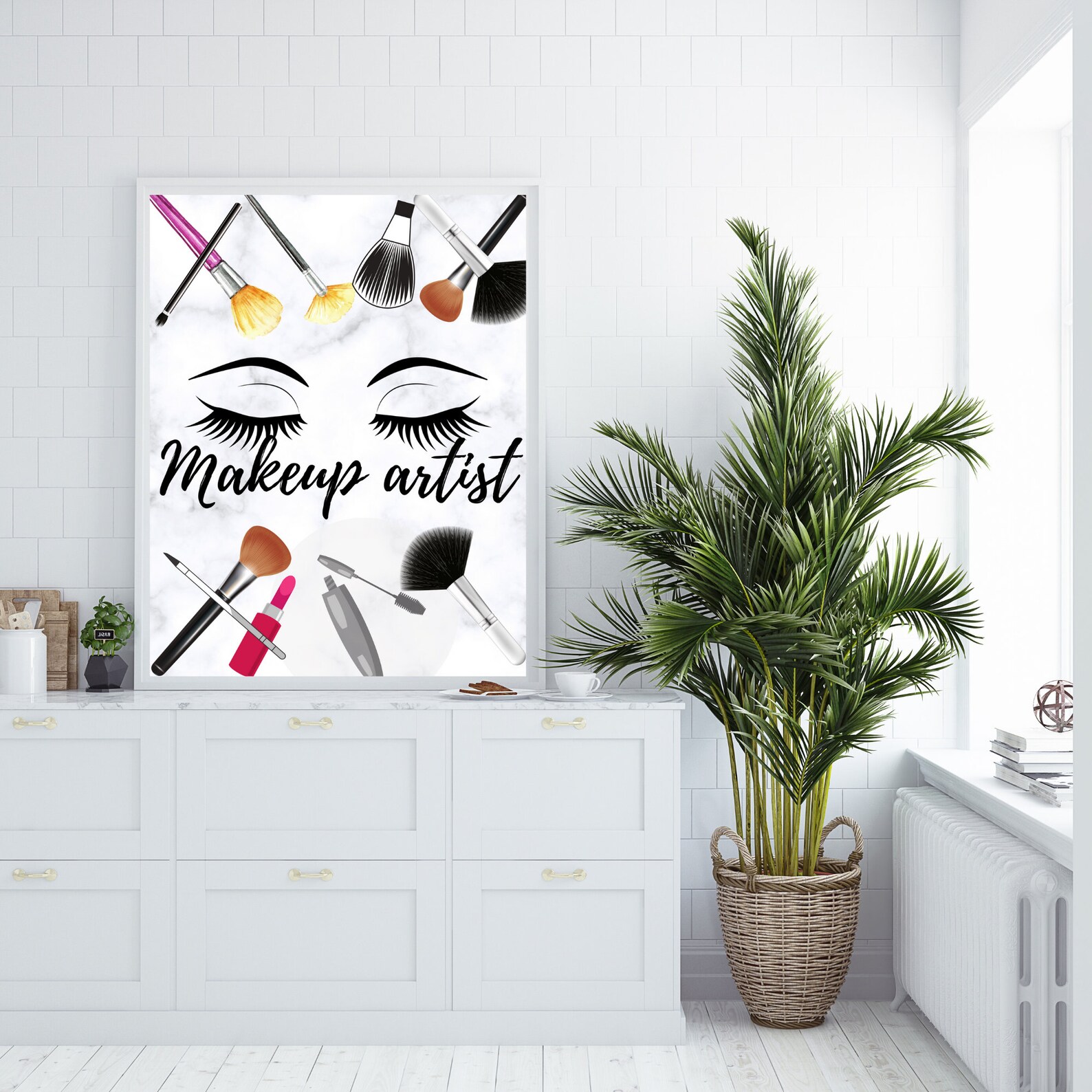 Makeup Artist Art Print. This Art Print Makes a Beautiful Gift for
