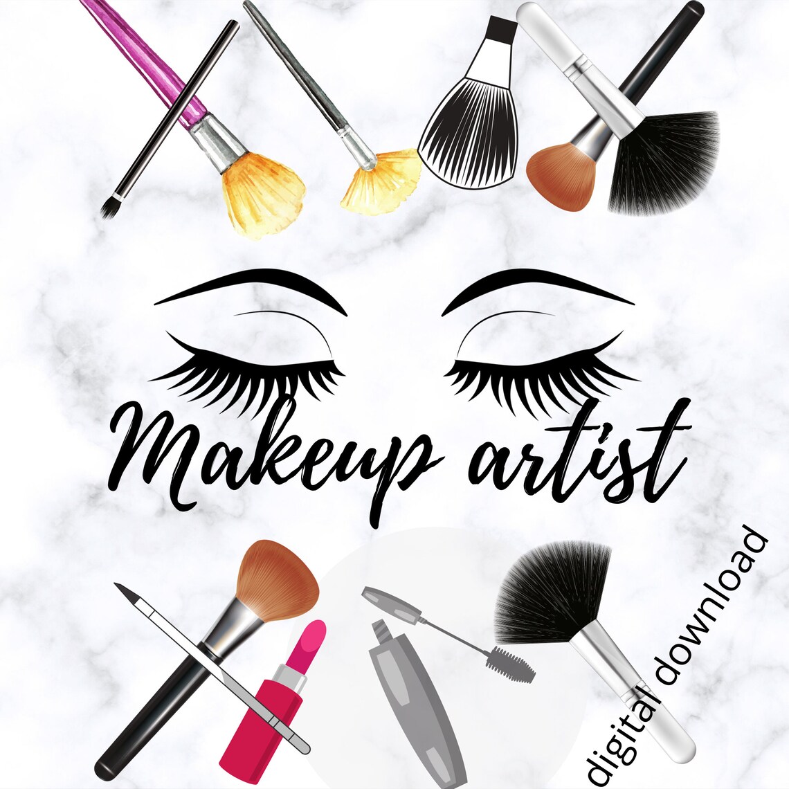 Makeup Artist Art Print. This Art Print Makes a Beautiful Gift for
