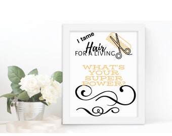 Hair salon decor , salon wall decor , hairstylist gift, gift for hairstylist ,