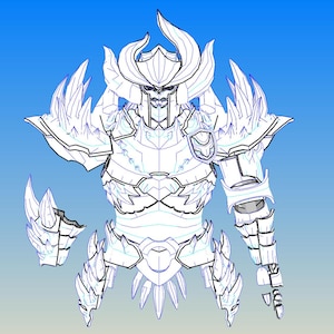 Ruiner male Armor Cosplay Pepakura Foam Patterns