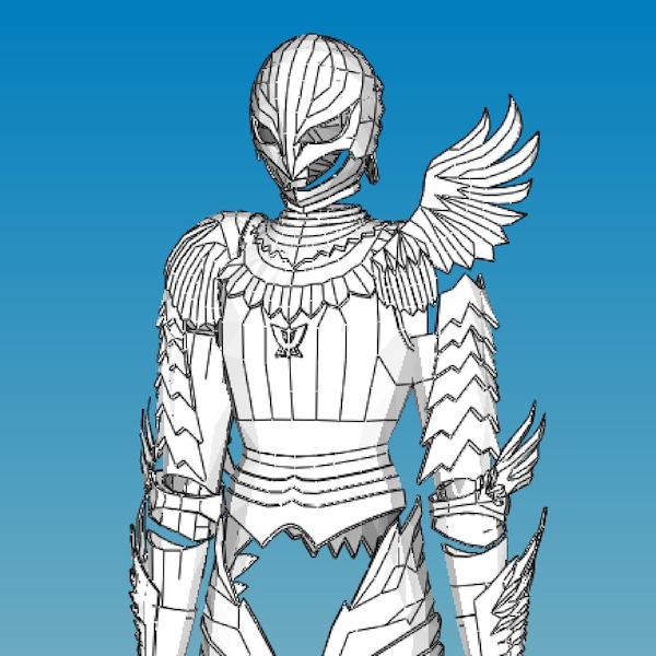 Griffith armor with sword cosplay pepakura foam templates