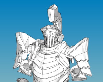 Havel w/Labyrinth und Schild Cosplay Pepakura Schaumstoff-Vorlagen