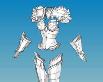 Sylvanas Rüstung Cosplay Foam Pepakura Vorlagen