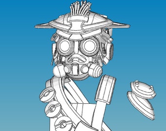 Bloodhound Cosplay Pepakura Schaumstoff Vorlagen