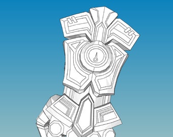 Vi Gauntlet Cosplay Schaumstoff-Vorlagen