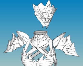 Odogaron Weibliche Cosplay Base Foam Pepakura Vorlagen