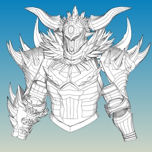 Nergigante Male Armor Foam Cosplay Pepakura Templates