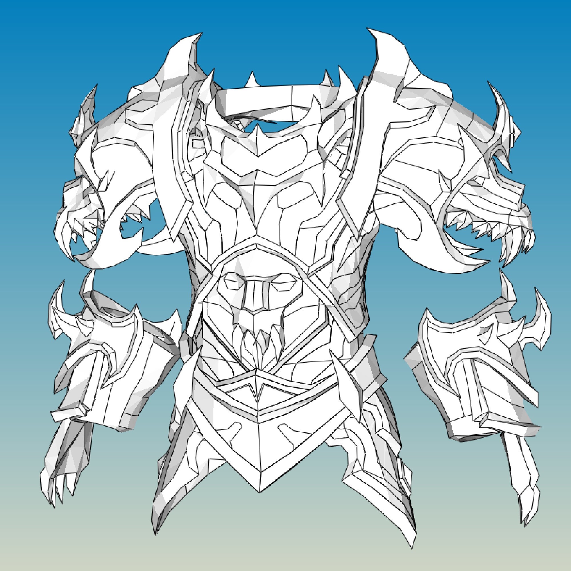 Anduin Armor Foam Cosplay Pepakura Templates - Etsy
