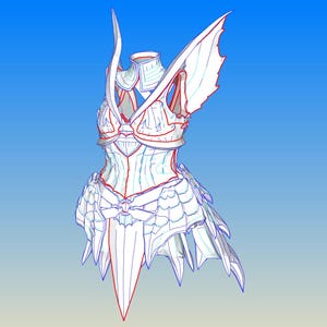Sol Female Armor Cosplay Pepakura Schiuma Modelli