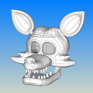Fox Head Foam Templates Pepakura Cosplay