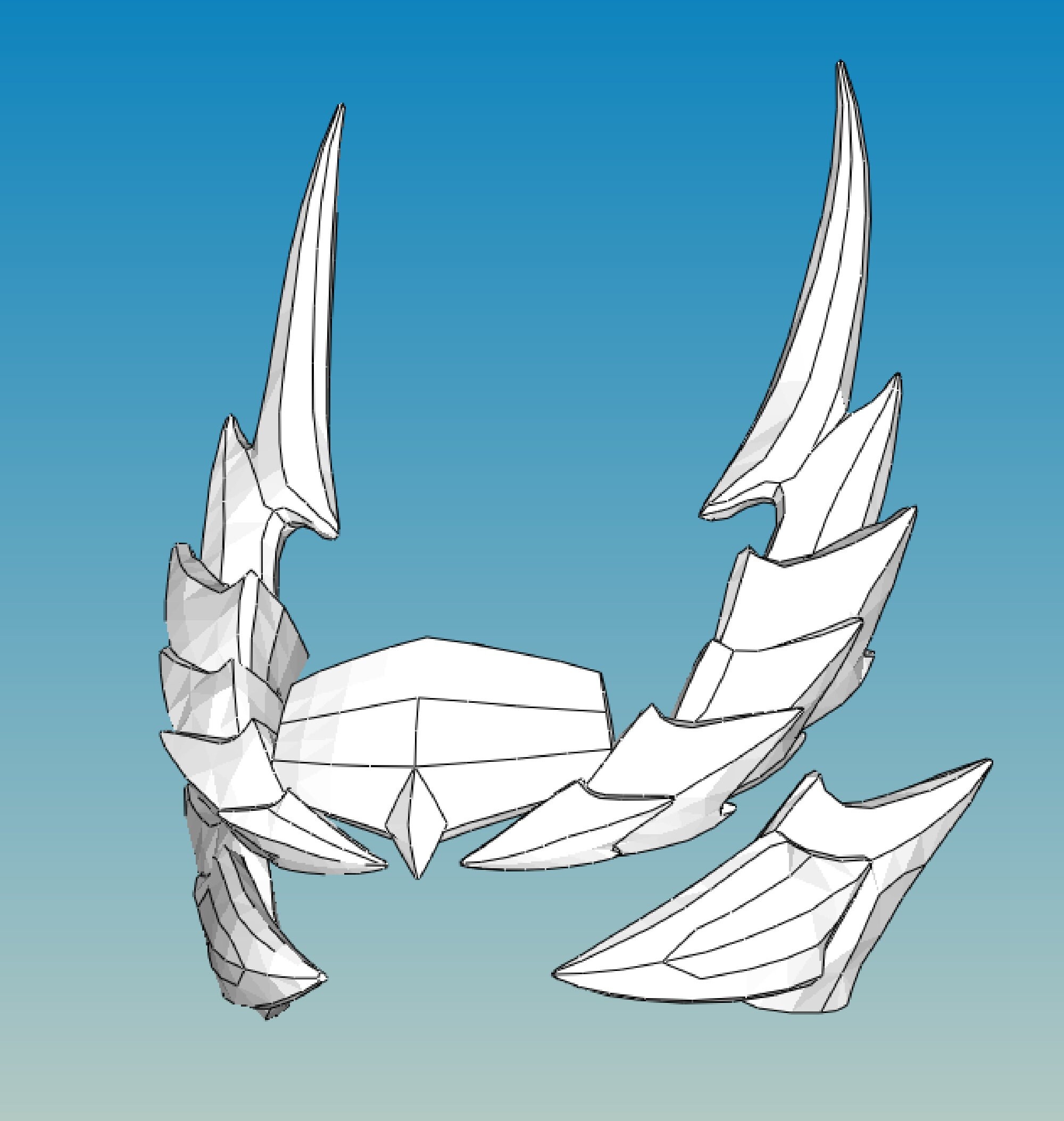 Zinogre Female Armor Pepakura Foam Cosplay Templates - Etsy