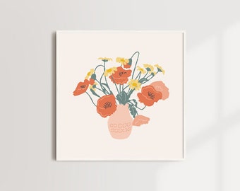 Dancing Flowers Art Print