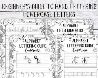 Japanese Craft Book Easy Hand Lettering with Grid Lines by 88necoco