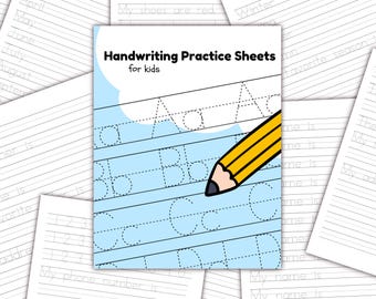 Handschrift-Übungsblätter für Kinder | Handschrift Praxis für Kinder, Kinderhandschrift Übungsblätter, Handschrift Übungsblätter