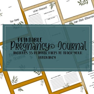 Journal De Bebe A Imprimer Carnet De Suivi Bebe Motif Etsy Canada