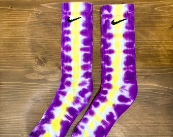 Nike Tie Dye Dri-Fit socks, Lakers