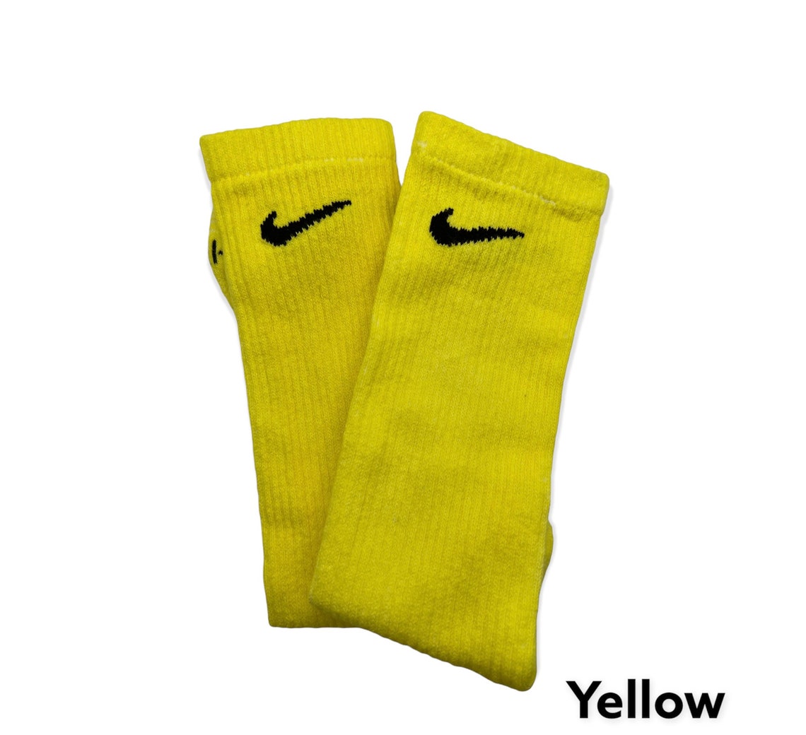 6 Pack Nike Solid Dye Dri Fit Socks Etsy