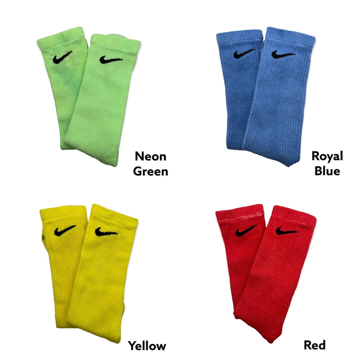 Nike Solid Dye Dri Fit Socks Etsy