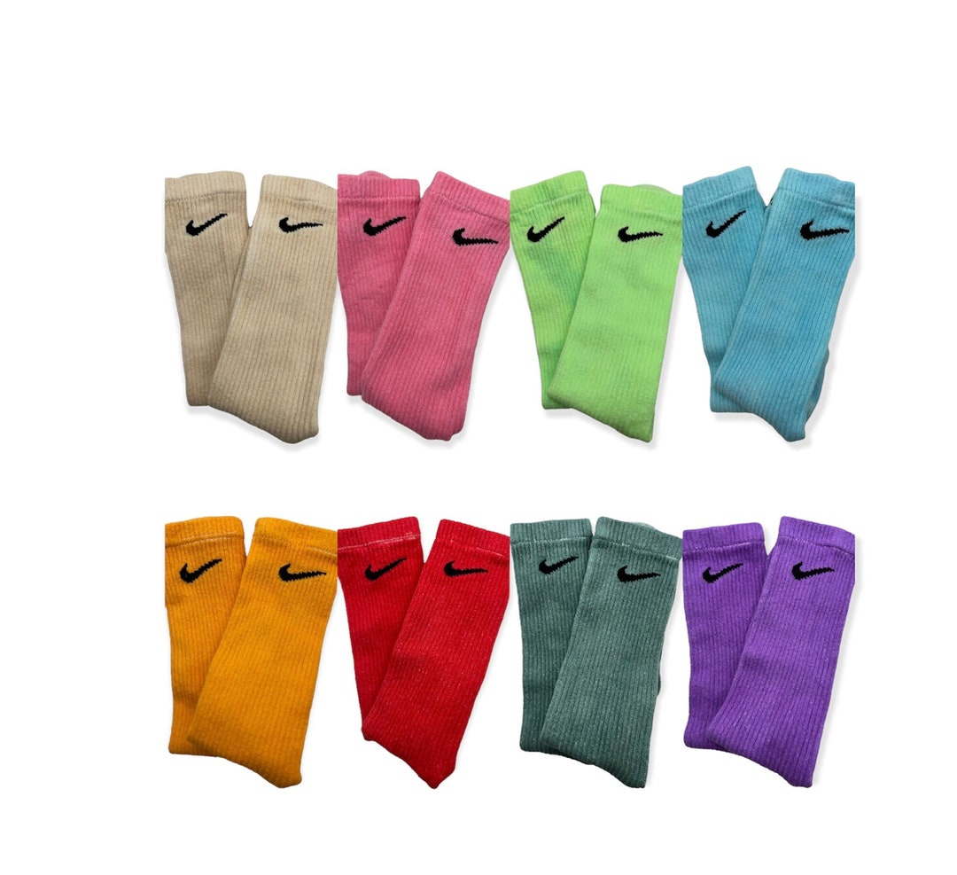 Nike Solid Dye Dri Fit Socks Etsy