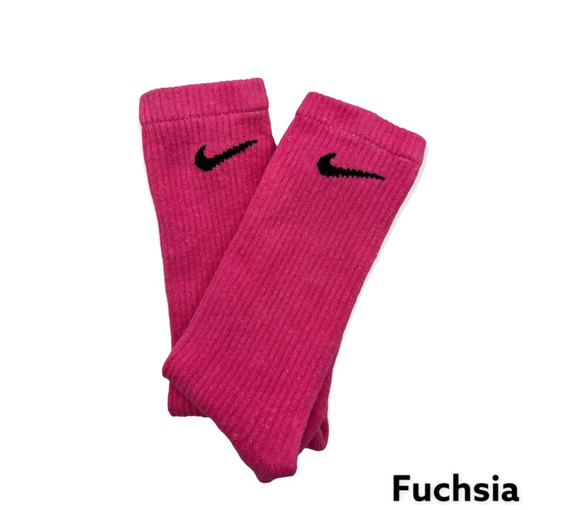 6 Pack Nike Solid Dye Dri Fit Socks Etsy