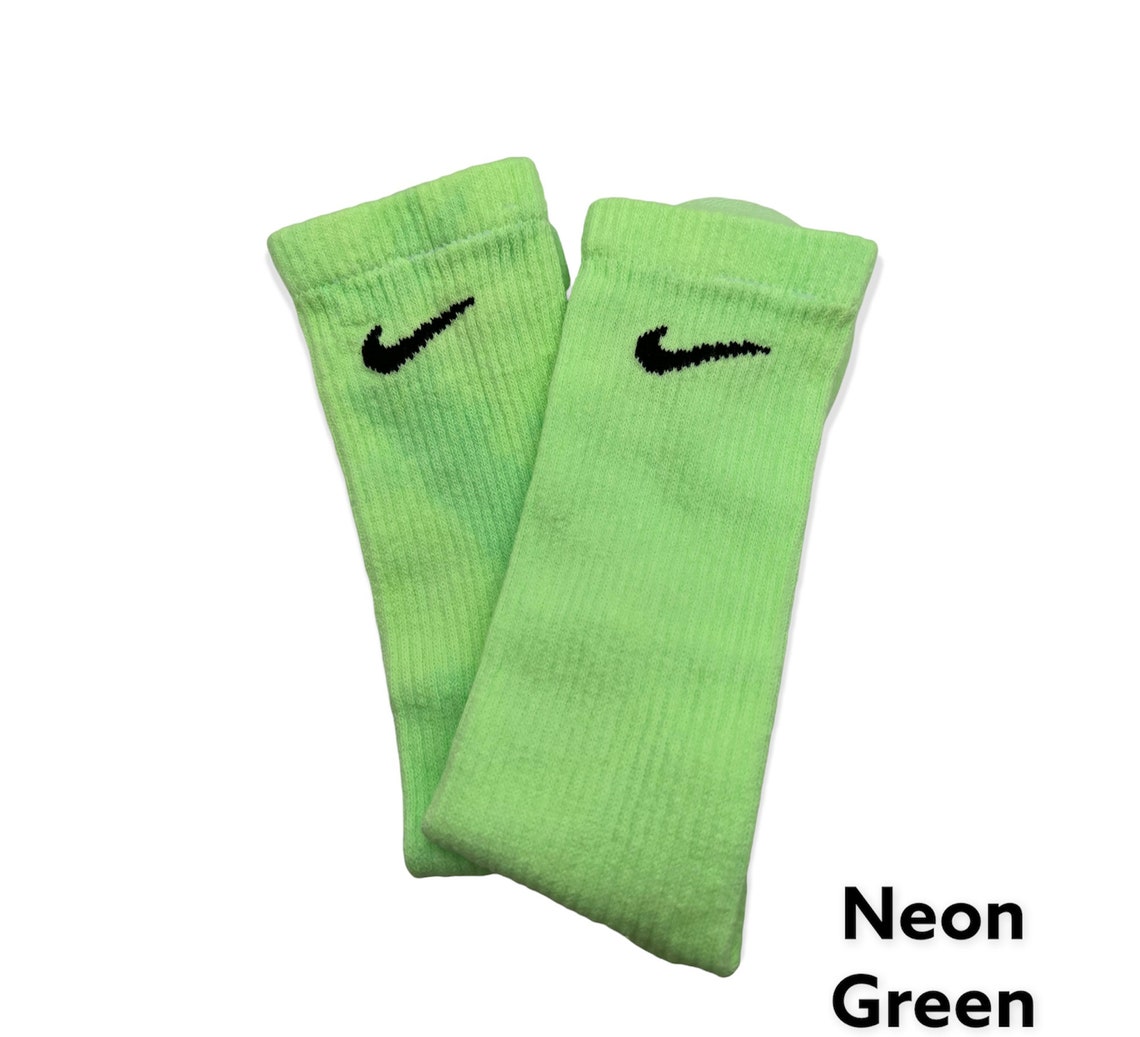 6 Pack Nike Solid Dye Dri Fit Socks Etsy