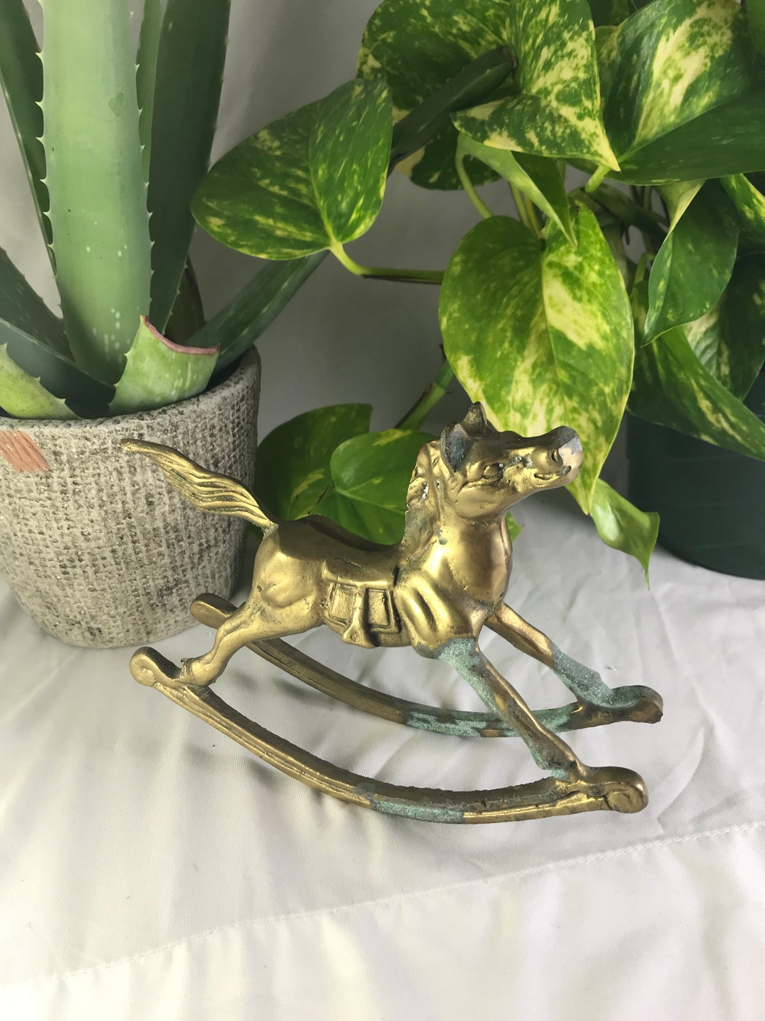 Vintage Metal Rocking Horse Etsy