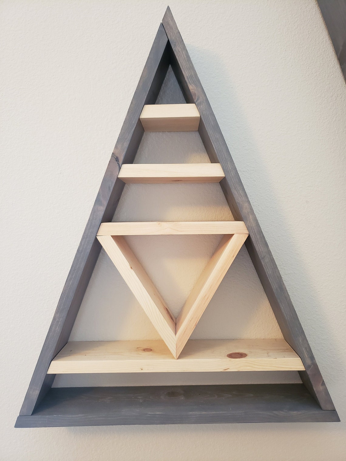 Wall Shelf/triangle Shelf/gem Shelf Etsy