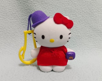 McDonald's 2001 HELLO KITTY Sanrio CAT Clip On Backpack Keychain YOUR Toy CHOICE 