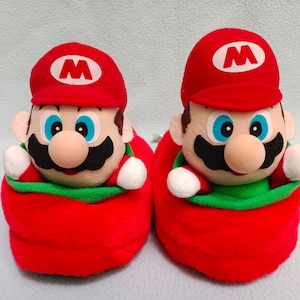 Super mario slippers adults clearance