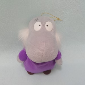 Vintage 1993 Moomin Hemulen Plush Doll /Japan Banpresto Cute Kawaii Cartoon / 6&quot; Soft Toy Stuffed Animal Home Decor
