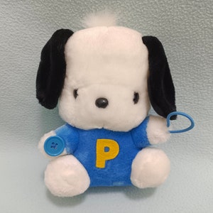 Vintage 1999 sanrio pochacco 7 "boneca de pelúcia eikoh japão kawaii bonito dos desenhos animados do bebê cão filhote de cachorro mascote recheado brinquedo macio animal decoração para casa