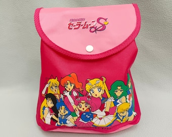 Vintage Sailor Moon S Backpack Toei Animation Naoko Takeuchi Big Eye Girl Shōjo Manga Anime Decor Display Collection Gift