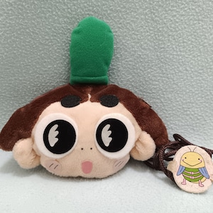 Vintage 1999 Ojarumaru felpa moneda cartera Sling bolsa Banpresto Japón Príncipe Mackaroo Kawaii lindo dibujos animados retro manga anime / bolsa de niños rellenos