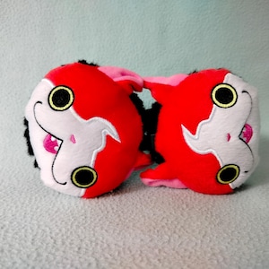 Yo-Kai Watch Kyaradol Receiver Jibanyan Ear Muffs Winter Warmer Plush Doll Adjustable/ Cute Kawaii Kitty Cat/ Kid Size