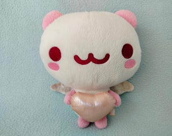 Zeldzame vintage San-x Momo panda knuffel/kawaii panda dierenmascotte Japan/cadeau voor haar