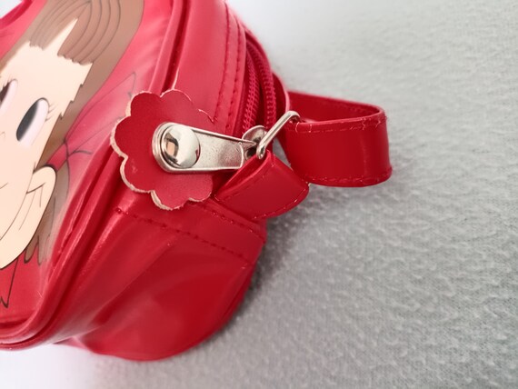 Peko Chan Mini Sling Cross body Purse Red Ladies … - image 4