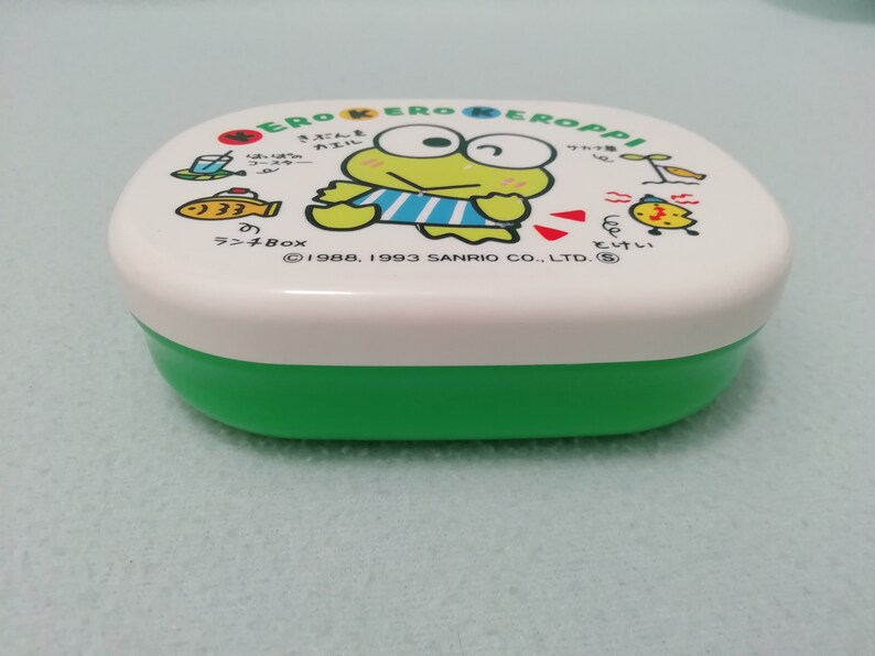 Vintage 1993 Sanrio Kero Keroppi Bento Lunch Box Small/ Made Etsy